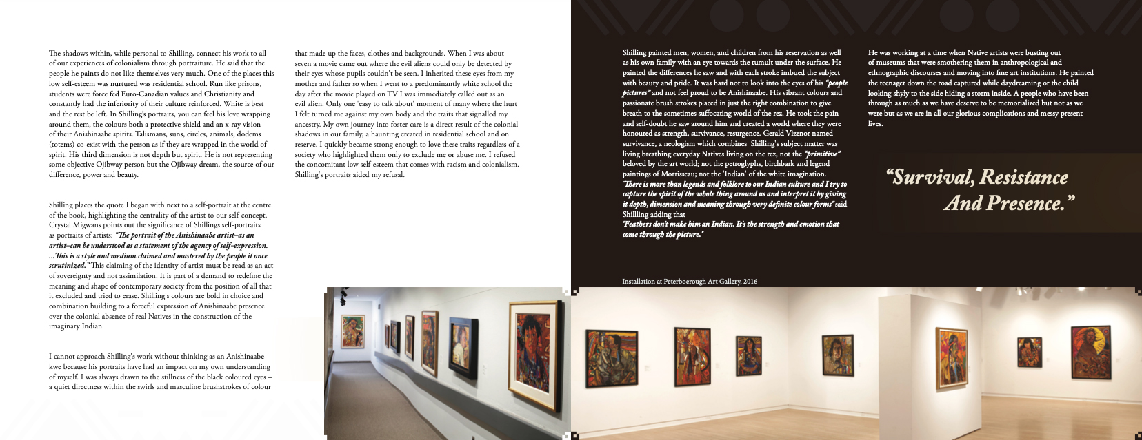 Exhibition catalogue spread 2