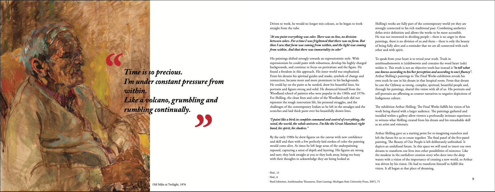 Exhibition catalogue spread 5