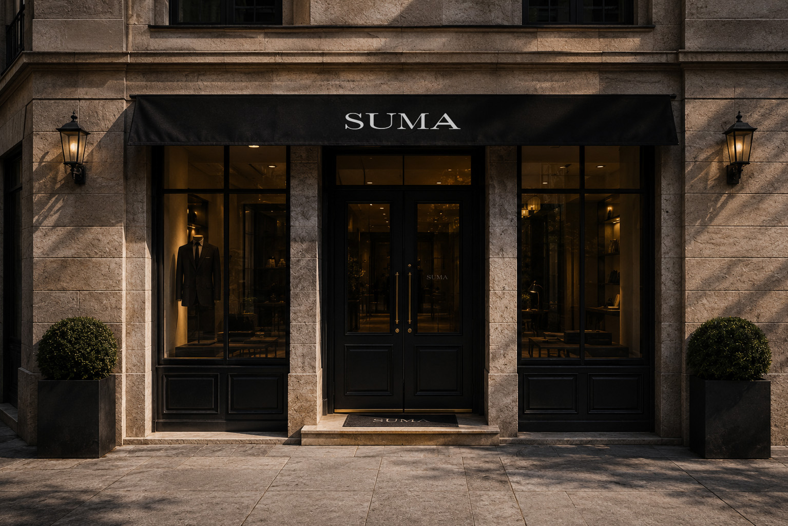 SUMA storefront entrance architectural expression