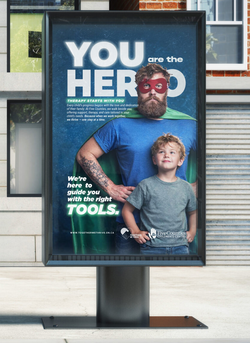 Together We Thrive outdoor campaign poster mockup