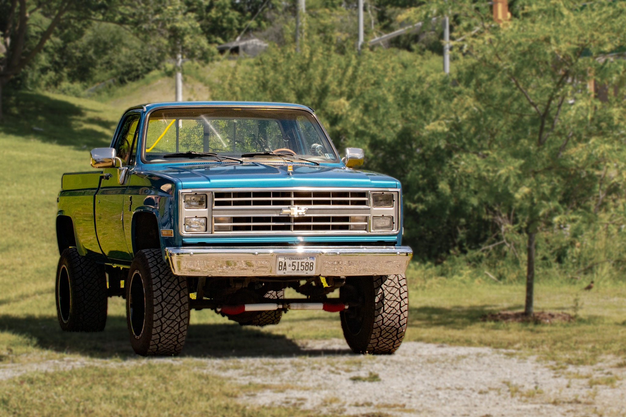 Blue Chevrolet truck at the Father’s Day Car Show