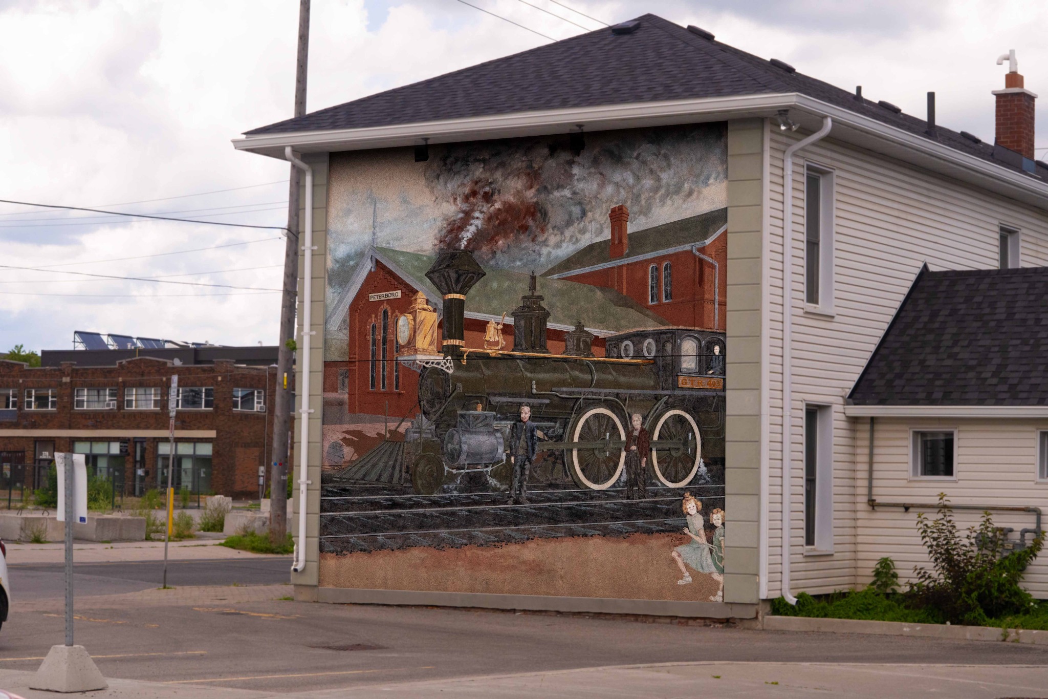 Simcoe and Aylmer Mural documented in Peterborough
