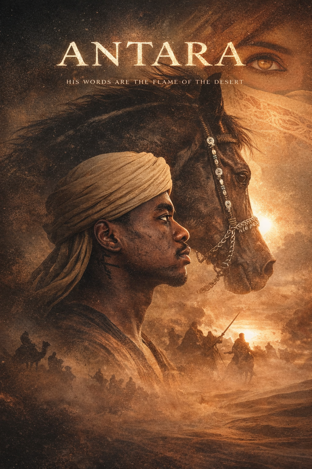 Antara cinematic movie concept poster