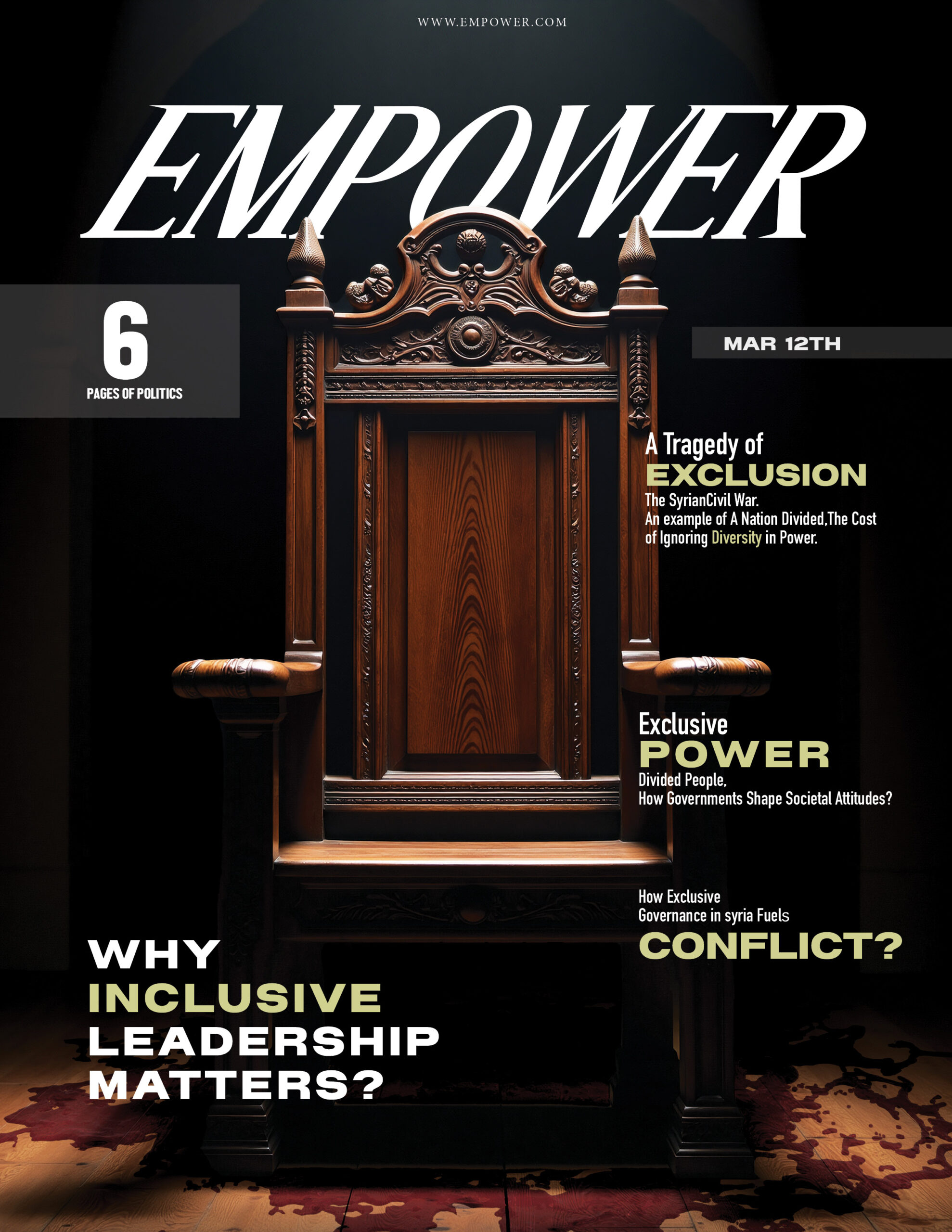 Empower conceptual magazine cover