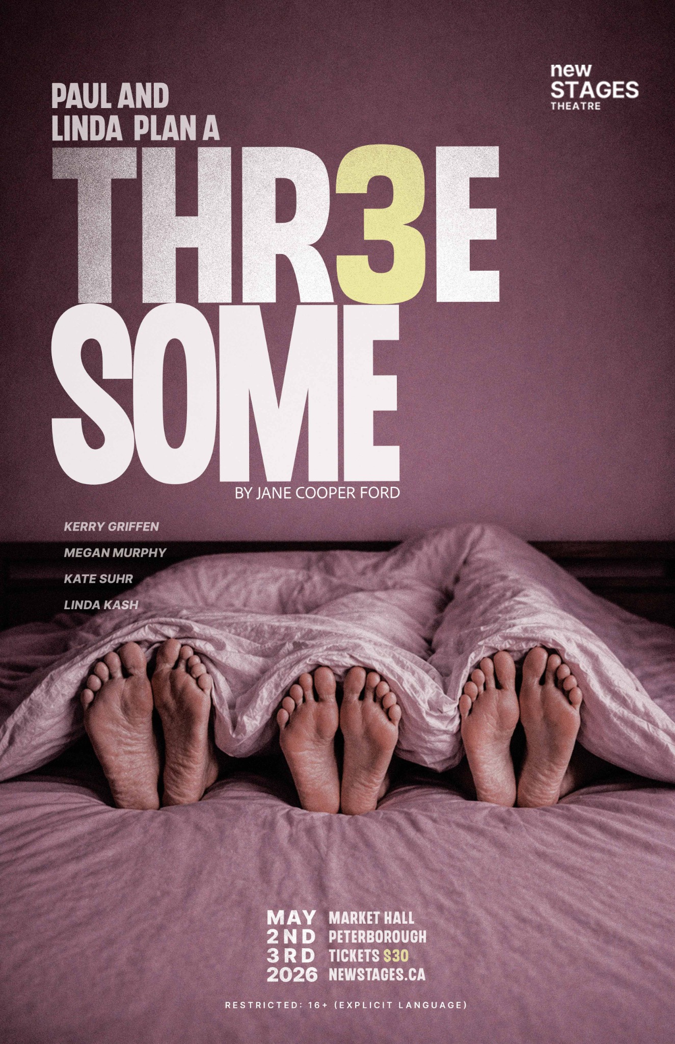 Final concept poster for Paul and Linda Plan a Threesome